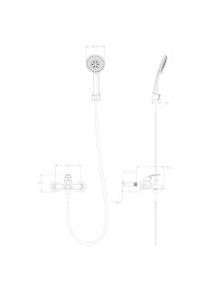 Смеситель для ванны с душем Wonzon & Woghand WW-4530-CR хром